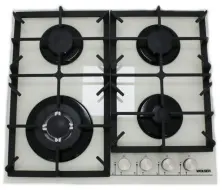 Plită incorporabilă cu gaz Wolser WL-KF 6400 Glass FFD, fildeș
