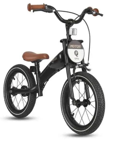 Детский велосипед Qplay Motor 3in1 16, черный