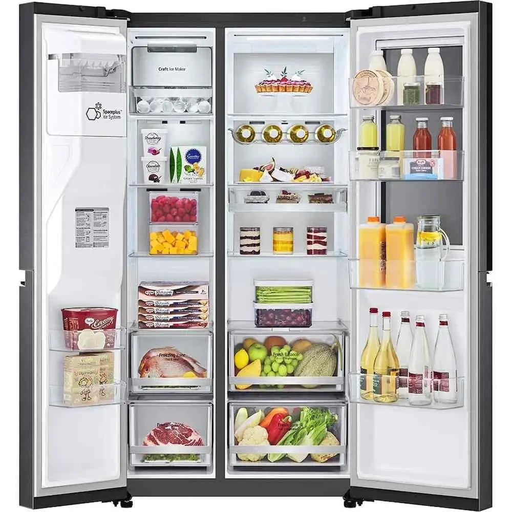 Frigider LG GSXV90MCDE, negru/inox pe tehnoparc.md Frigider LG GSXV90MCDE, negru/inox