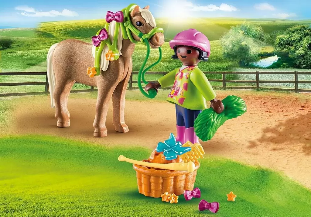 Игровой набор Playmobil Girl with Pony