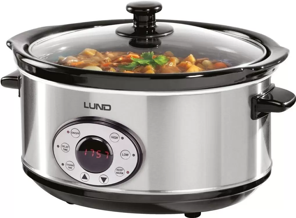 Slow cooker Lund 67660, inox