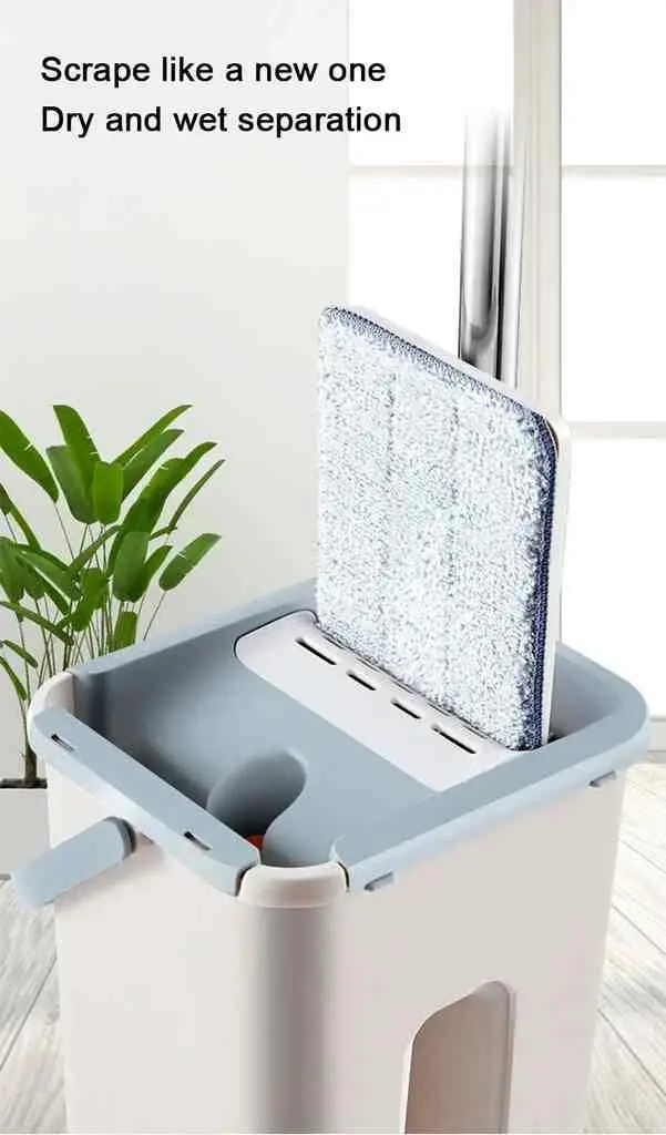 Набор швабра + ведро 4Life Mop Scratch, бежевый