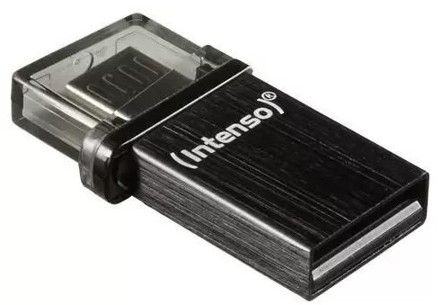 USB-флешка Intenso Mini Mobile Line 16ГБ + Micro USB Port, черный