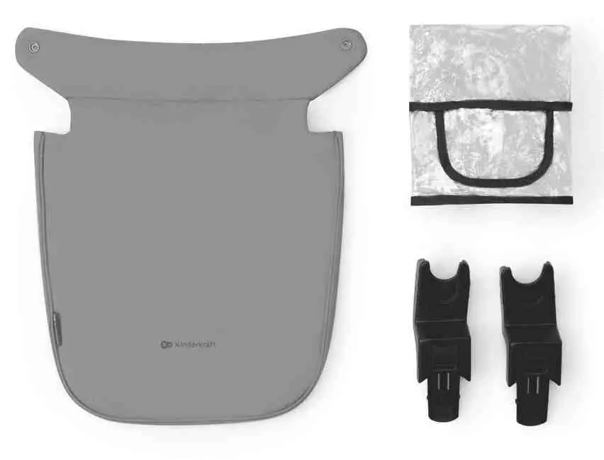 Коляска KinderKraft Newly 3in1 Mink Pro, серый