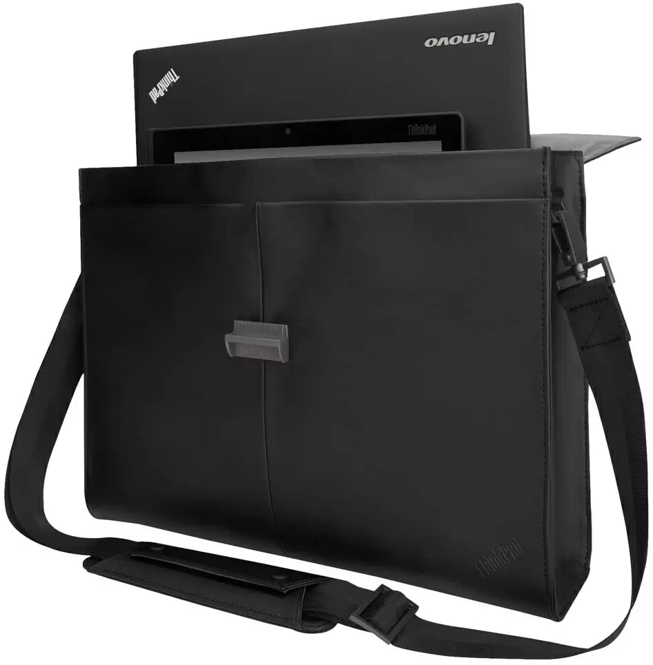 Geantă pentru laptop Lenovo Executive Leather, negru