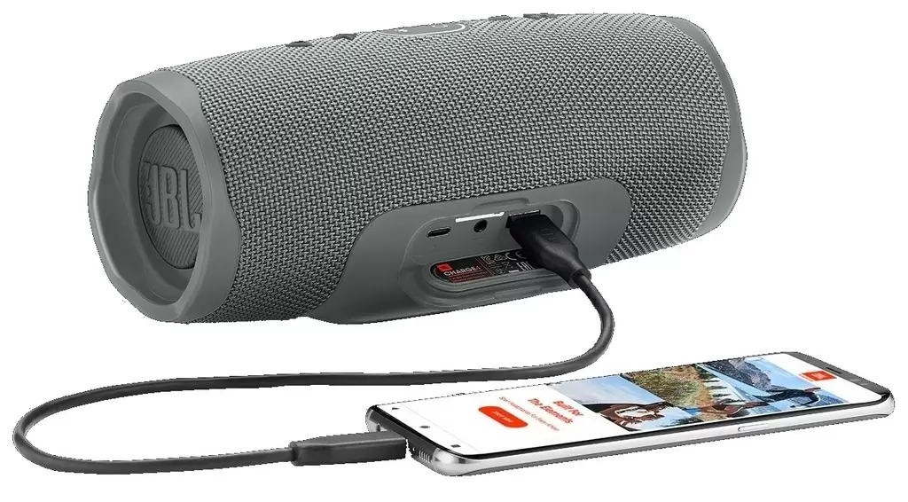 Портативная колонка JBL Charge 4, серый