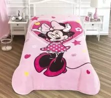 Плед TAC Minnie Mouse Love 160x220см, розовый