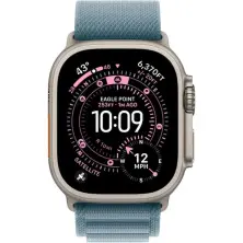 Smartwatch Apple Ultra 3 Natural Titanium Case with Light Blue Alpine Loop - Medium, MEWM4