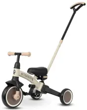 Bicicletă pentru copii Qplay Stager 3 in1, cafeniu