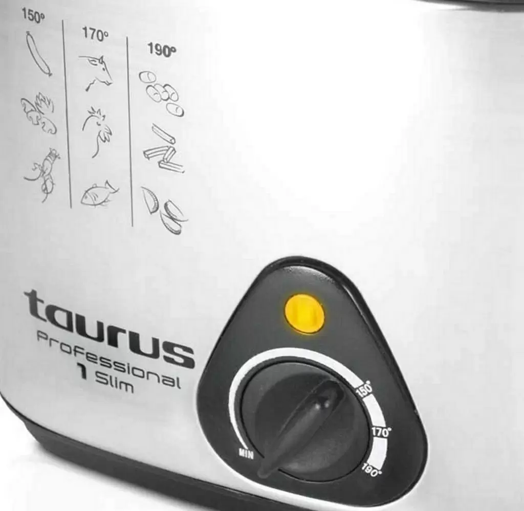 Фритюрница Taurus Professional 1 Slim, нержавеющая сталь/черный