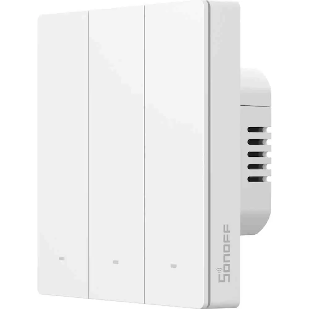 Întrerupător smart Sonoff Zigbee SwitchMan M5 3-Gang, alb
