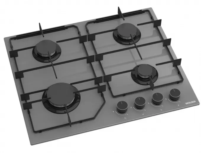 Plită incorporabilă cu gaz Wolser WL-F 6405 GT IC FFD, gri