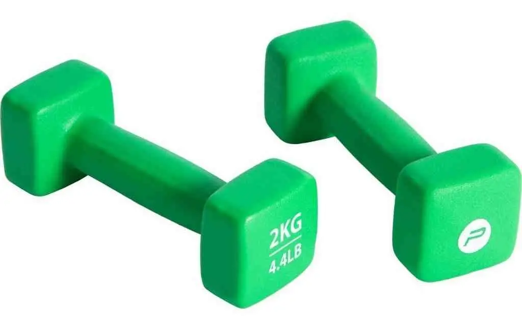 Halteră Pure Neopren Dumbbell Set 2x2kg, verde