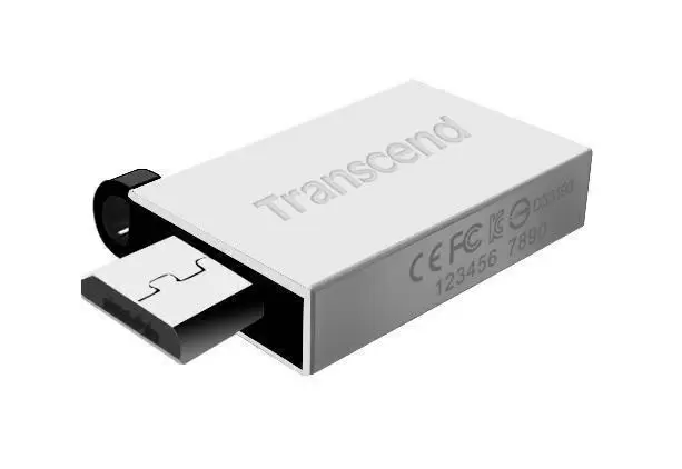 USB-флешка Transcend JetFlash 380S 64GB, серебристый