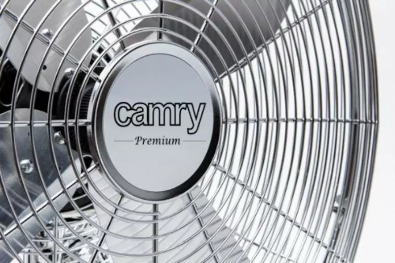 Ventilator Camry CR-7314, inox/negru