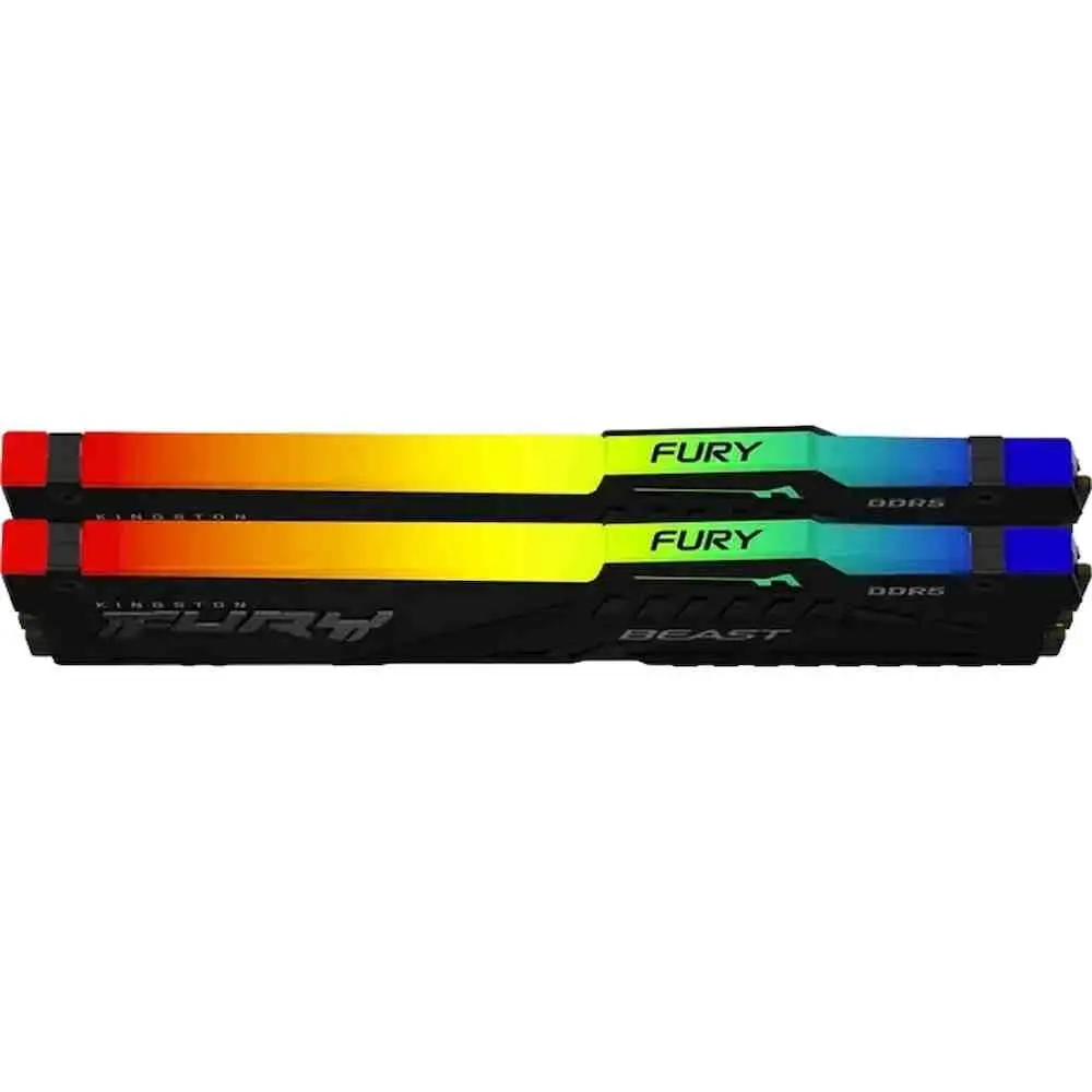 Memorie Kingston FURY Beast RGB 32GB (2x16GB) DDR5-6800MHz, CL34-45-45, 1.4V pe tehnoparc.md Memorie Kingston FURY Beast RGB 32GB (2x16GB) DDR5-6800MHz, CL34-45-45, 1.4V