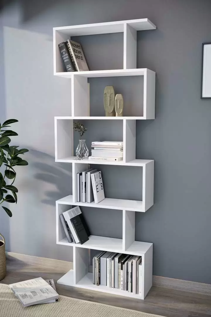 Стеллаж Fabulous Zigzag 6 Shelves, белый