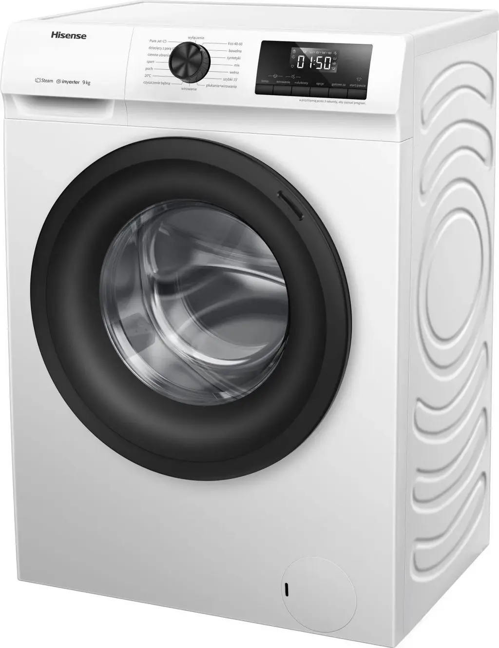 Maşină de spălat rufe Hisense WFQP9014EVM, alb