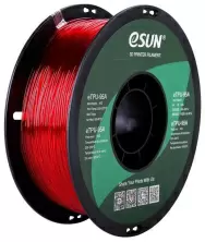 Филамент для 3D печати Esun eTPU-95A 1.75mm, прозрачный/красный