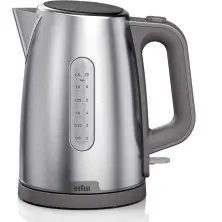 Fierbător de apă Braun WK 1500 GY, inox pe tehnoparc.md Fierbător de apă Braun WK 1500 GY, inox