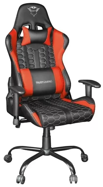 Компьютерное кресло Trust GXT 708R Resto, черный/красный