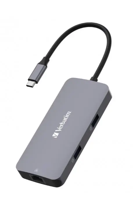 Multiplicator Verbatim 5-in-1 USB-C Pro CMH-05, gri