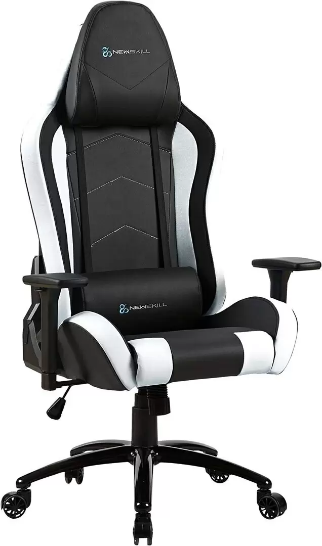 Scaun gaming Newskill Takamikura, negru/alb