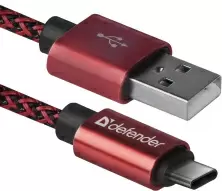 Cablu USB Defender USB09-03T, roșu