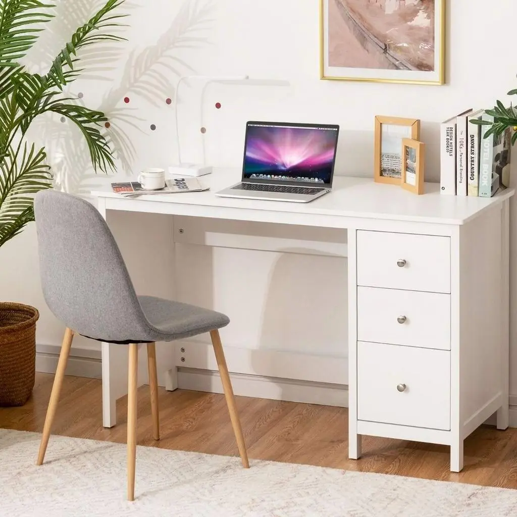 Masă de birou Costway CB10414WH, alb