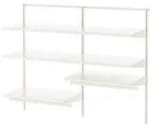 Модульная система IKEA Boaxel 2 секции 125x40x101см, белый на tehnoparc.md Модульная система IKEA Boaxel 2 секции 125x40x101см, белый