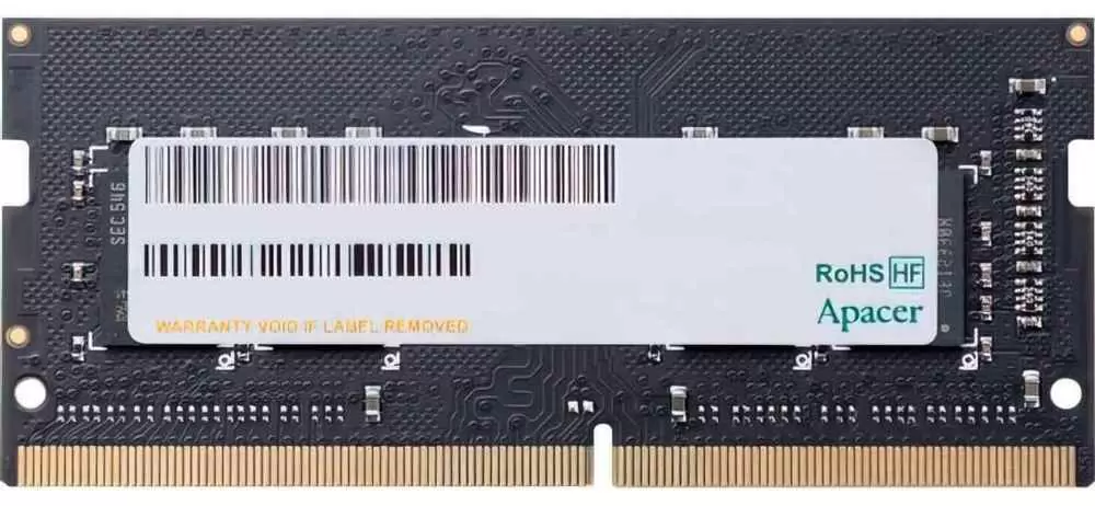 Оперативная память SO-DIMM Apacer 4ГБ DDR4-2666MH, CL19, 1.2V
