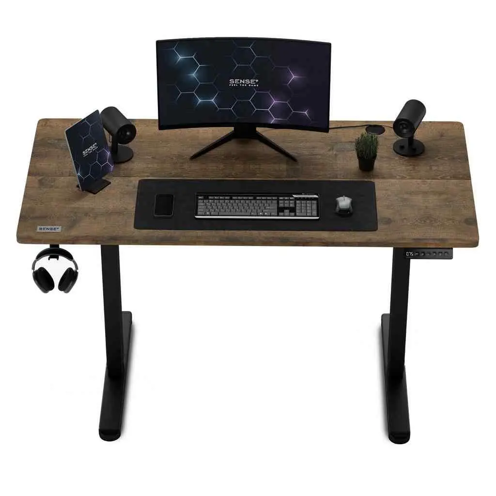Masă de birou SENSE7 Nojo 120x60, stejar negru