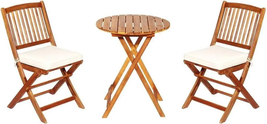 Set mobilă de grădină Costway HW65875CR, natural/cremă pe tehnoparc.md Set mobilă de grădină Costway HW65875CR, natural/cremă