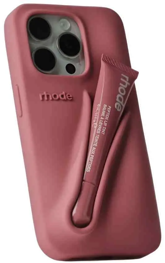 Чехол Rhode Lip Tint Phone Case iPhone 16 Salty Tan (RHLTIP16ST), красный