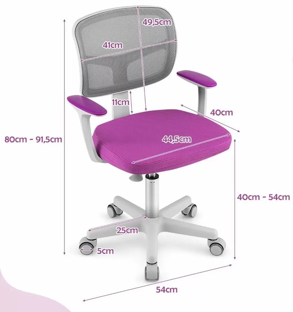 Детское кресло Costway HY10252ZS, фиолетовый