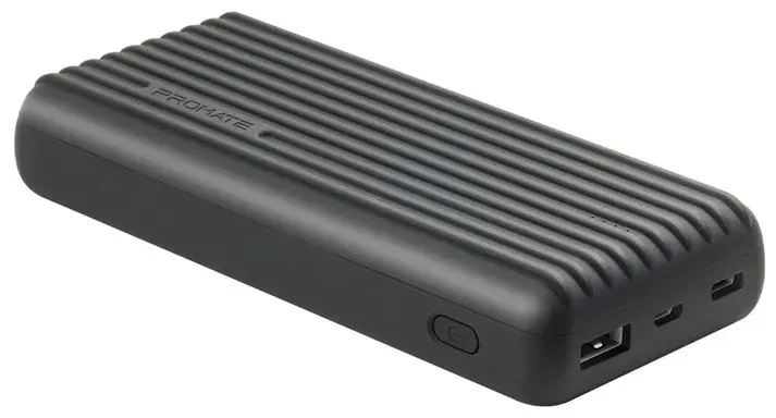Acumulator extern Promate Titan-20C, negru pe tehnoparc.md Acumulator extern Promate Titan-20C, negru