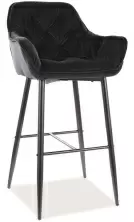 Барный стул Signal Cherry H-1 Velvet, черный
