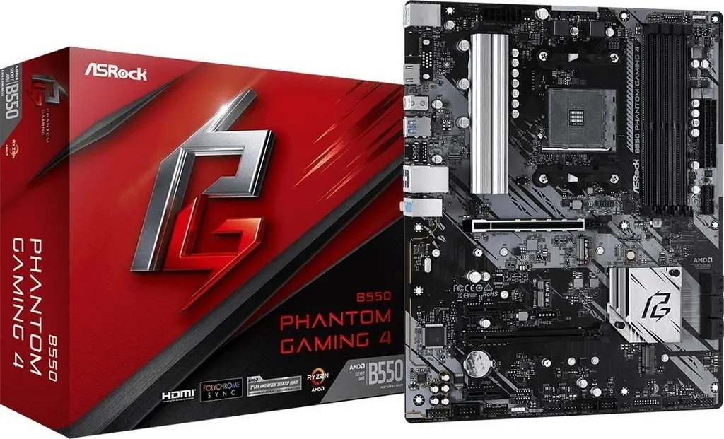 Материнская плата ASrock B550 Phantom Gaming 4