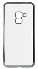 Чехол KSIX Flex Laser Samsung A8 Plus (2018), прозрачный/серый