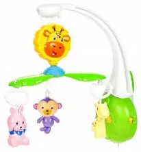 Jucărie pentru pătucuri şi cărucioare Malplay Smart Baby Lullaby, galben/verde