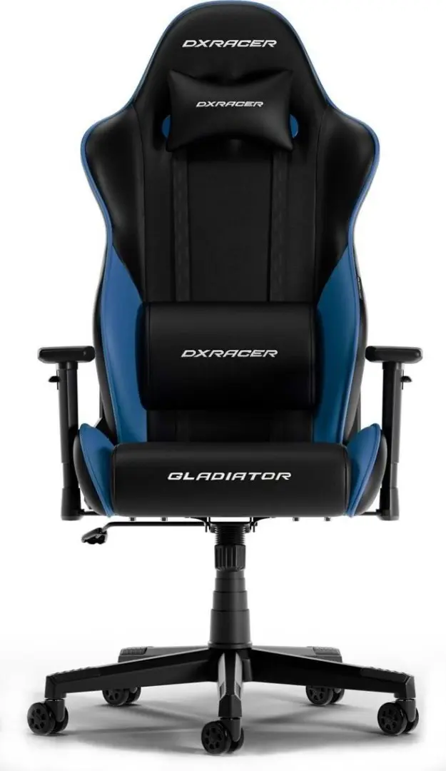 Scaun gaming DXRacer Gladiator-L-N23-LTC-NB-X1, negru/albastru