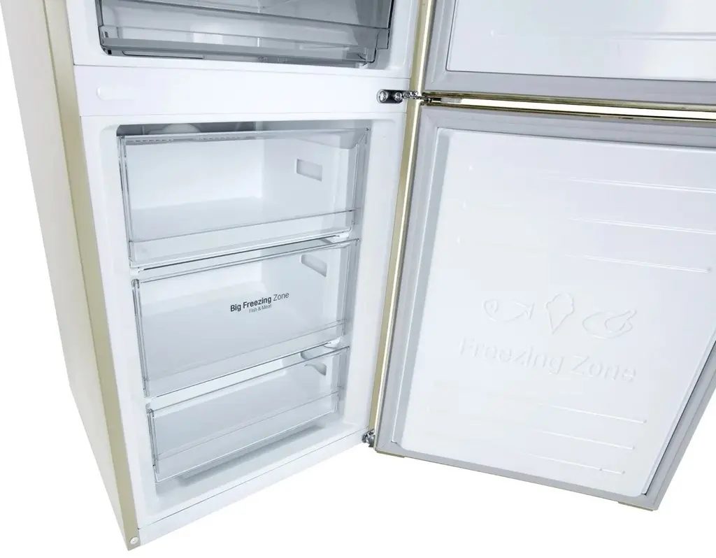 Холодильник LG GA-B509CEWL, бежевый