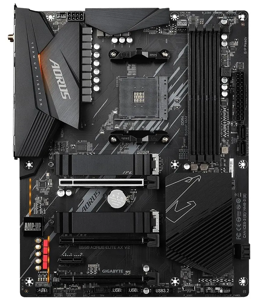 Placă de bază Gigabyte B550 Aorus Elite AX V2 pe tehnoparc.md Placă de bază Gigabyte B550 Aorus Elite AX V2