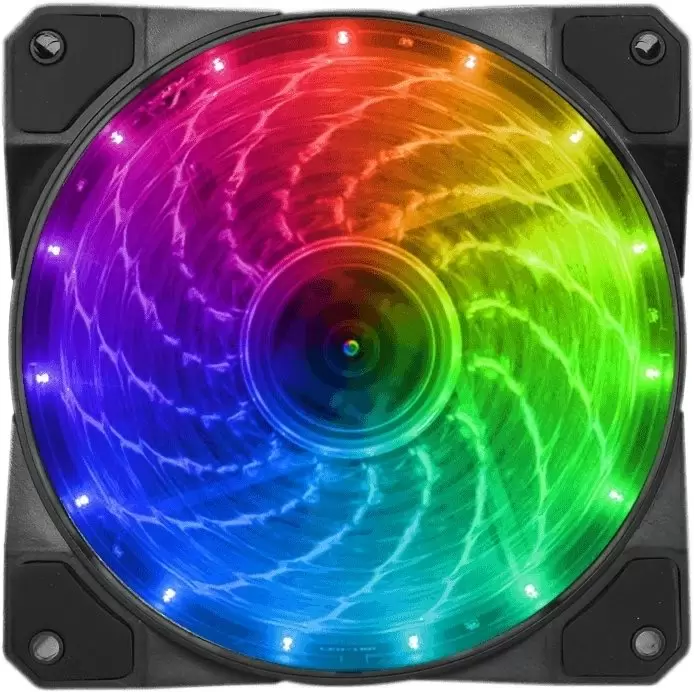 Ventilator de carcasă Gamemax FN-12Rainbow-M, negru