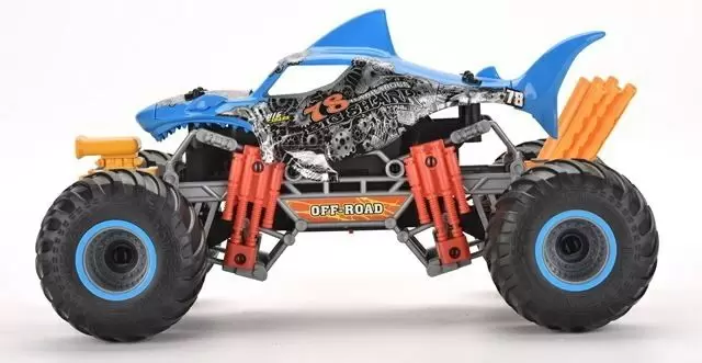 Радиоуправляемая игрушка Crazon Oversize Wheel Cross-Road Shark, синий