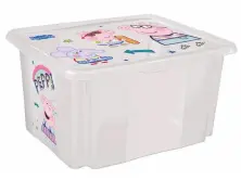 Container pentru jucării Keeeper Peppa 45L, transparent pe tehnoparc.md Container pentru jucării Keeeper Peppa 45L, transparent