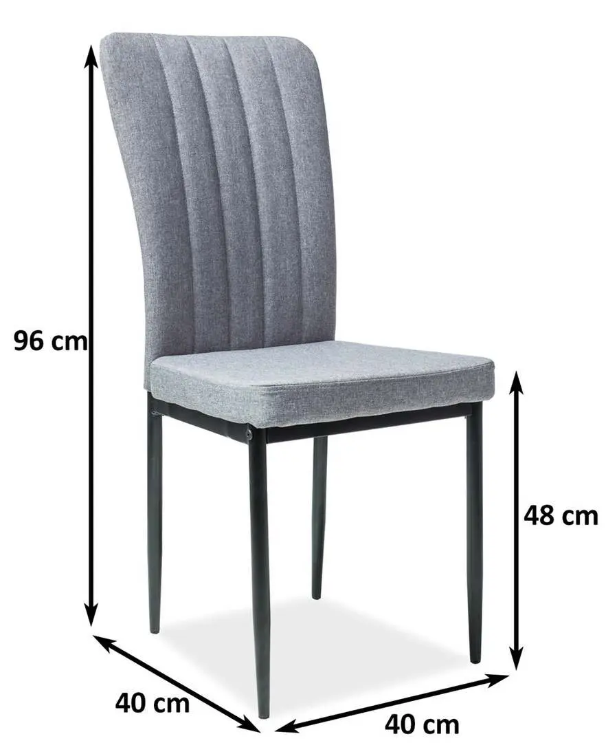 Стул Signal Meble H733 H733 Gandar 06, черный/серый