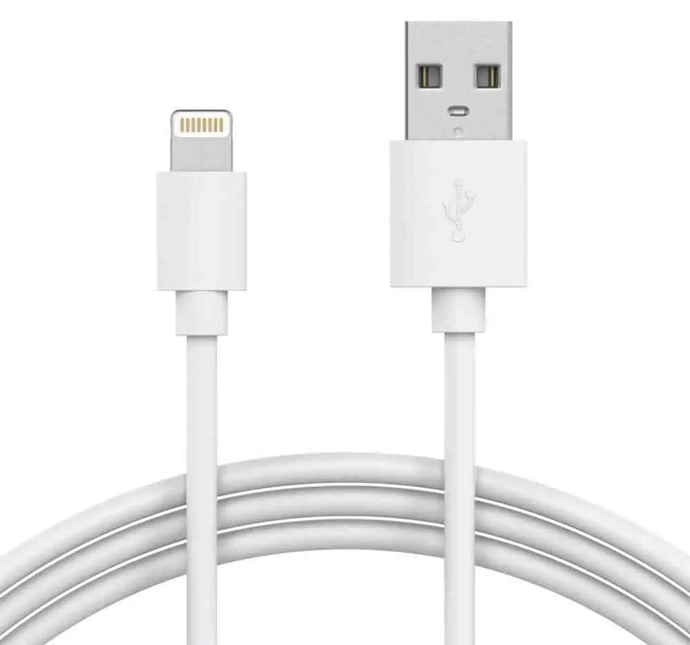 Cablu USB Helmet USB to Lightning Basic 1m, alb