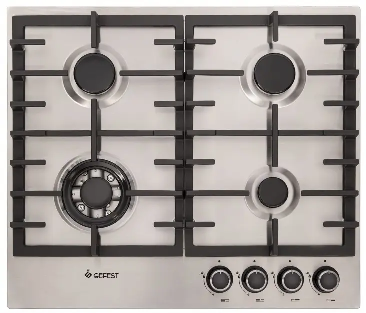 Plită incorporabilă cu gaz Gefest PVG 1214-01 K5, inox pe tehnoparc.md Plită incorporabilă cu gaz Gefest PVG 1214-01 K5, inox