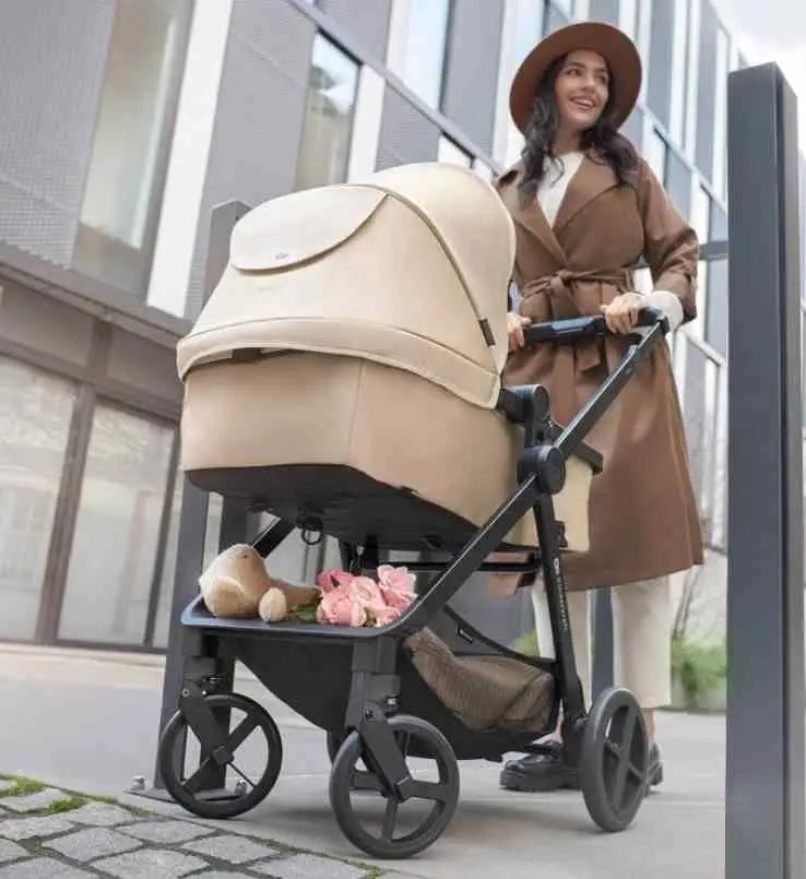 Коляска KinderKraft Newly 3in1 Mink Pro, бежевый